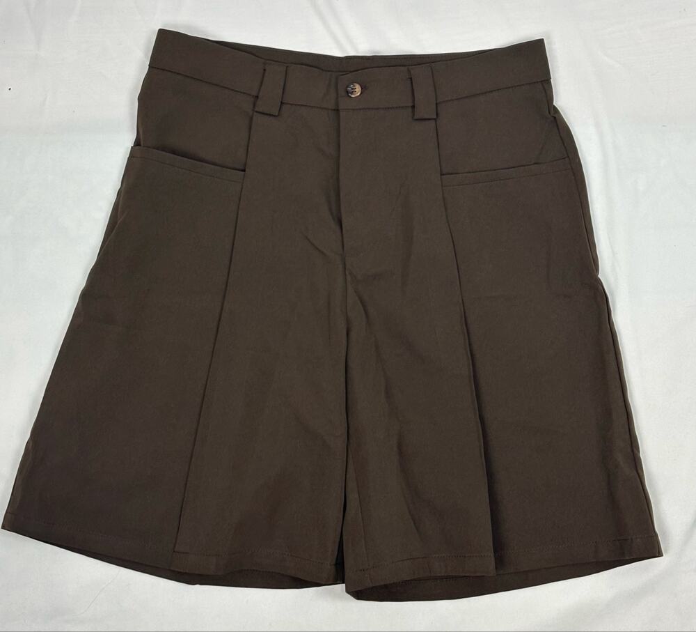 🤎 Dark Chocolate Tailored Trouser Shorts / Culottes 31” waist 8.5” inseam 🤎